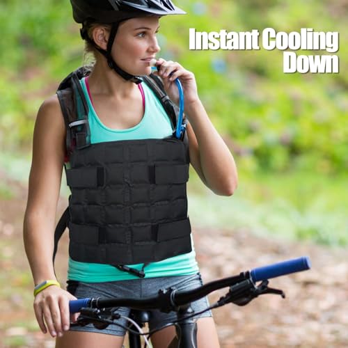 MR.ICE Cooling Vest for Men & Women - Adjustable Ice Vest for Motorcycle, Workers, Sports, Outdoor, Heat Relief