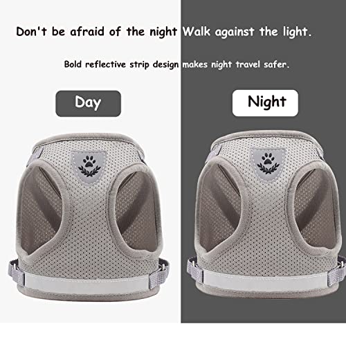Petbuy Step in Dog Harness and Leash Set,Reflective Adjustable Soft Mesh Breathable Pet Vest Dog Harnesses Set, No Chock N...