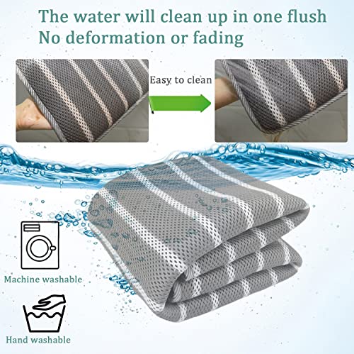 REEZEIVI Breathable Dog Crate mat with Anti-Slip Bottom,3D air mesh Pet Crate pad,Non-stuffy Dog Sleeping Bed,pet mat, Mac...