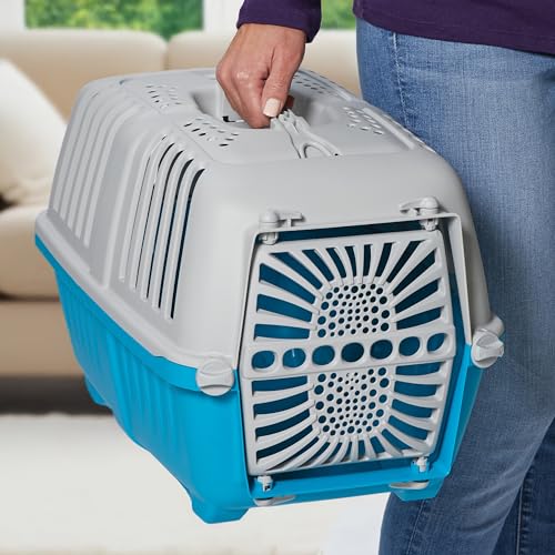 MidWest Homes for Pets Spree Travel Carrier - Hard-Sided Dog & Cat Carrier, Small Pet Travel Crate with Handle, Ventilated...