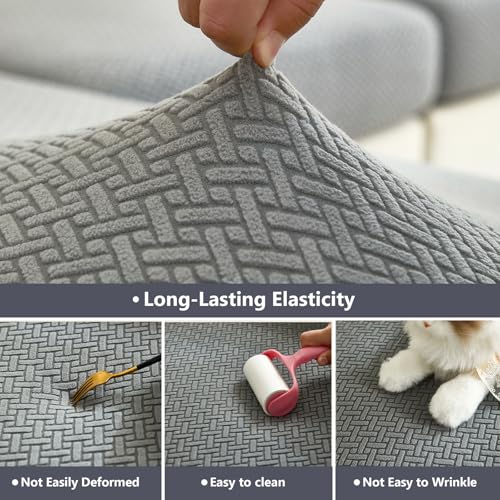 Yoovat Couch Cushion Covers for Sofa Couch Covers Wear-Resistant Universal Sofa Cover Washable Stretch for Sectional Slipc...