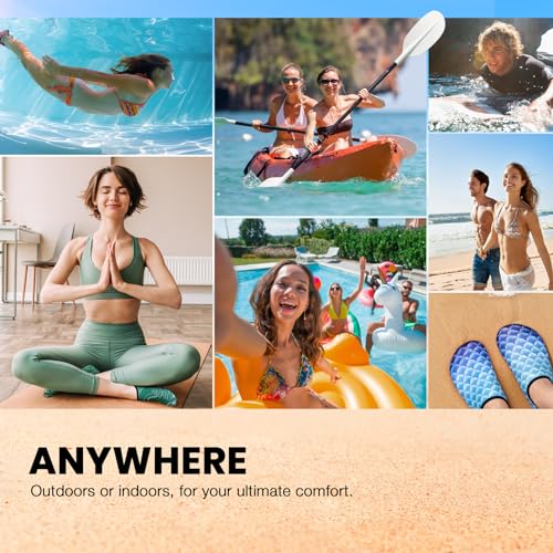 SIMARI Water Shoes Women Men Aqua Socks Beach Barefoot Quick Drying Aqua Aerobics Swim Pool Non Slip Outdoor Travel Essent...
