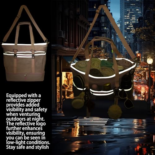 Unamujer Mesh Beach Bag with Cooler Large Travel Family Vacation Essentials Pool Swimming Zipper Pocket Durable 9 Pockets