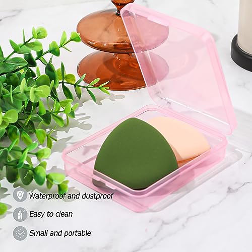 3-Piece Portable Travel Pad Holder - Bathroom Countertop Storage Organizer - Cotton Pad, Swab, Floss Dispenser (Blue, Pin...