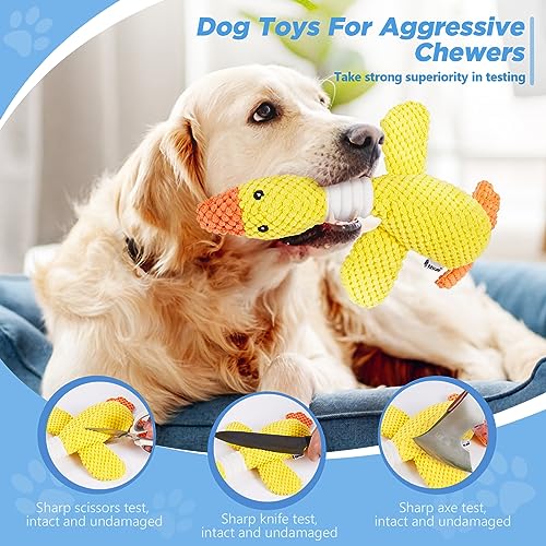 Vitscan Durable Dog Toys for Small Large Dogs, Dog Chew Toy for Not Aggressive Chewers, Tough Squeaky Interactive Dogs Toy...