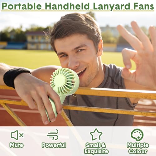 Rossesay 12 Pcs Mini Portable Fan Handheld Battery Operated Portable Small Personal Fans for Summer Beach Indoor Outdoor T...