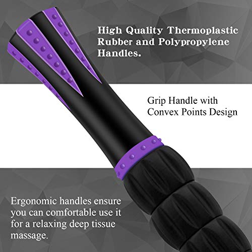 MZDXJ Muscle Roller Massage Roller Stick- Deep Tissue Fascia Blaster for Myofascial Pain Relief, Lymphatic Drainage & Body...