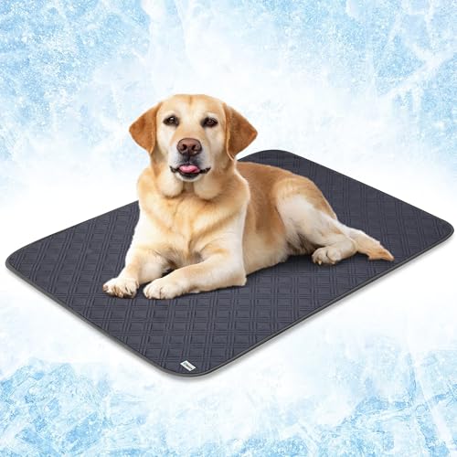 PetAmi Waterproof Cooling Mat for Dog, Premium Pet Cooling Blanket for Bed Crate, Anti Slip Indoor Dog Cool Pad for Sleepi...