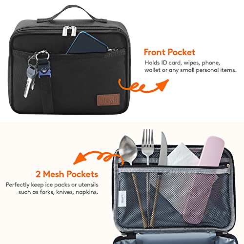 Lifewit Freezable Lunch Box, Insulated Reusable Lunch Bag with 2 Ice Packs, Mini Cooler Snack Bag for Bento Box for Salad,...