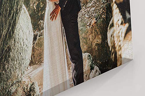 Personalized Custom Canvas Prints: Photo On Canvas (Framed 11X14) Transform Your Photos into Stunning Framed Wall Art Digi...