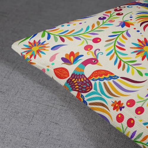 Sanwarm Throw Pillow Covers Home Decor Set of 4 Pillow Cases Decorative 16 x 16 Inches Cushion Couch Sofa Pillowcases Mexi...