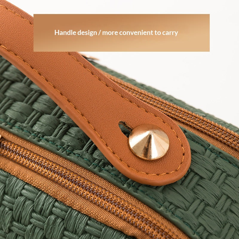 Portable Hard-Shell Toiletry And Makeup Bag For Travel