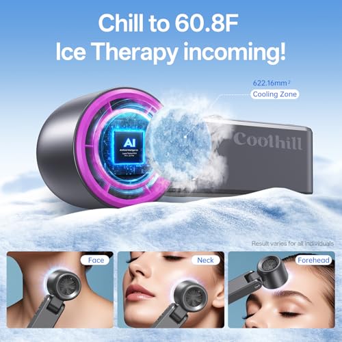 Coolhill Handheld Portable fan with Turbo Cooling - Hand Held Fan Rechargeable, 1-100 Speeds, Up to 12Hrs Battery Life, Po...