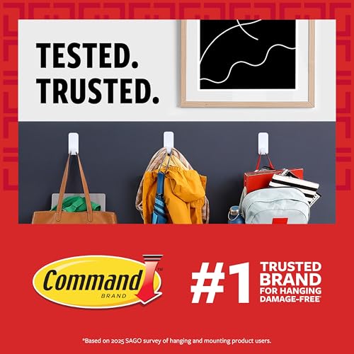 Command 15 lb Large Picture Hanging Strips 14 Pairs (28 Strips), Damage-Free Hanging Picture Hangers, No Tools Wall Hanger...