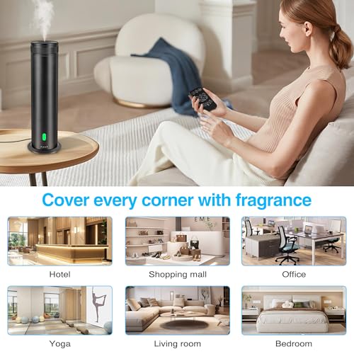 Waterless Scent Diffuser Starter Kit - Suitable for Home and Hotel Series Air Diffuser, 800 Square Inches of Coverage, 5 K...