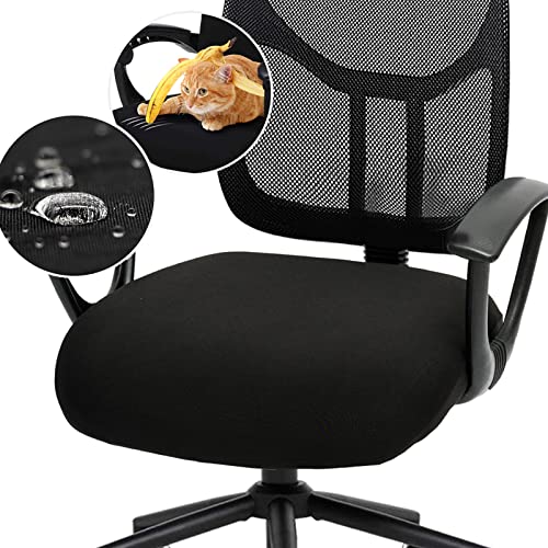 DIVA EN CAMINO DEC Water-Resistant Stretchable Desk Office Chair Seat Cushion Covers - Universal Spandex Computer Chair Sl...
