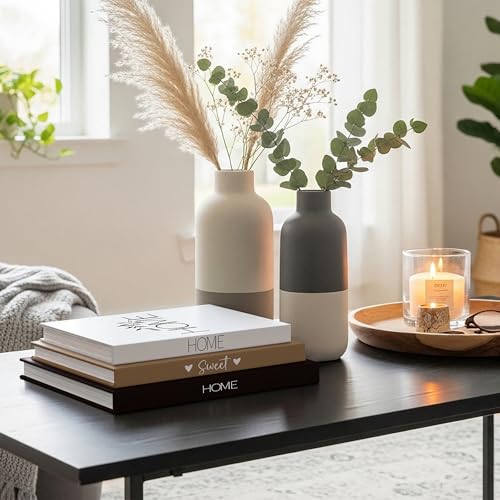 Thyle 3 Pcs Decorative Books Fake Faux Aesthetic Coffee Table Books Decoration for Living Room Bedroom Office Shelf Booksh...