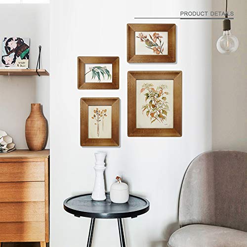 icheesday 8x10 Picture Frames,Brown Rustic Wood Frame with Glass Front, Display 10x8 inch Photos for Table Top Display and...