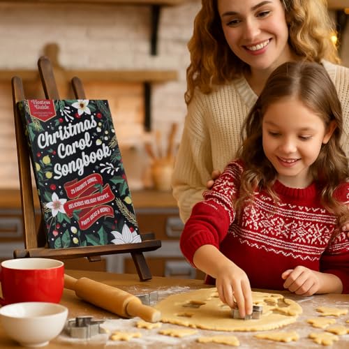 Leisure Arts Christmas Carol Songbook Set 2025 6pc – Holiday Collection with Hostess Guide, Recipes & Guest Books – Keepsa...