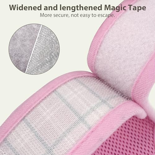 AIITLE Adjustable Bunny Harness & Leash Set - Soft Mesh Liner, Comfort Fit Plaid Pattern Vest with Magic Tape Design, Port...