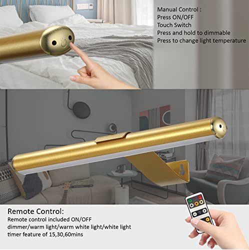 MIOBLUE Rechargeable Picture Lights with Remote,Full Metal Painting Light Display LED Battery Lamp with 3 Lighting Modes, ...