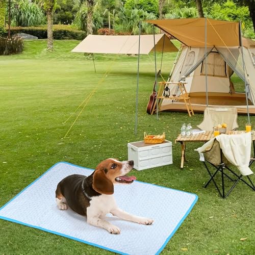 Fhodigogo Cooling Mat Pad for Dogs Cats Ice Silk Cooling Bed for Dogs Ice Bed for Cats Pet Mats for Cats Bed Dog Pad Pupy ...