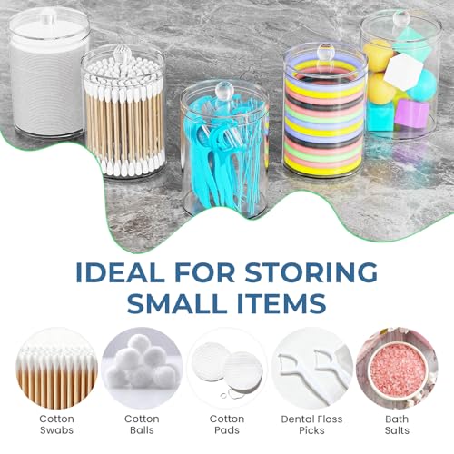PARKMANI Bathroom Counter Organizers and Storage, Toothbrush Holders for Bathrooms with 3 PCS Qtip Holder, Kids Electric T...