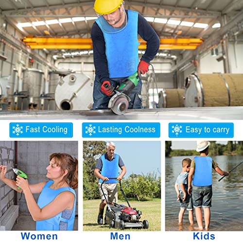Evaporative Cooling Vest for Men Women - Ice Cool Vest Water Activated PVA Body cooler clothing for Hot Weather