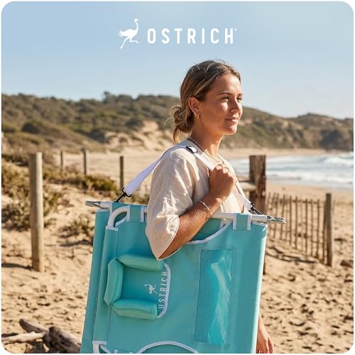 Ostrich the Ladies Comfort Lounger with Chest Support, Foldable and Portable Reclining Outdoor Patio Beach Lawn Camping Po...