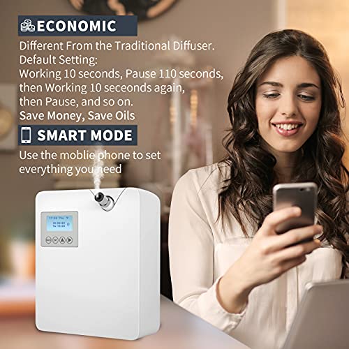 JCLOUD Smart Scent Air Machine with Cold-Air Tech for Home, Hotel Scent Diffuser, Waterless Essential Oil Diffuser 300ML, ...