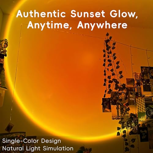 easeking LED Sunset Lamp - Sunset Lights Night Lights LED Projector Floor Lamp Atmosphere Light Night Light for Bedroom Li...