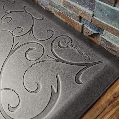 WellnessMats Bella Collection Anti-Fatigue Floor Mat, Polyurethane – Ergonomic Support Pad for Home, Kitchen, Garage, Offi...