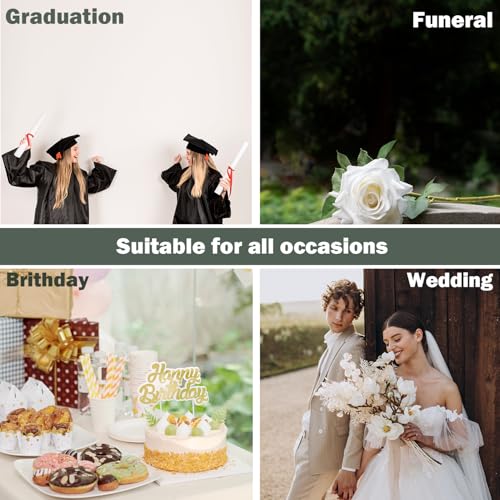 LeFohLon Share a Memory Cards with Box, Funeral Memory Box with 50 Greenery Cards, Wooden Keepsake Holder, Guest Book Idea...