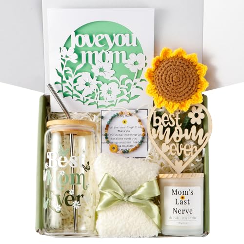 Mothers Day Gifts for Mom - Best Mom Ever Gift Set, Personalized Mum Gifts, Mama Care Package,Unique Birthday Gifts for Mo...
