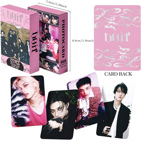 DO IT Album Gift Box Set, Including 127PCS do it Photocards, 100PCS Album Sticker Pack, 1 Lanyards, Card Holder, 1 Keychai...