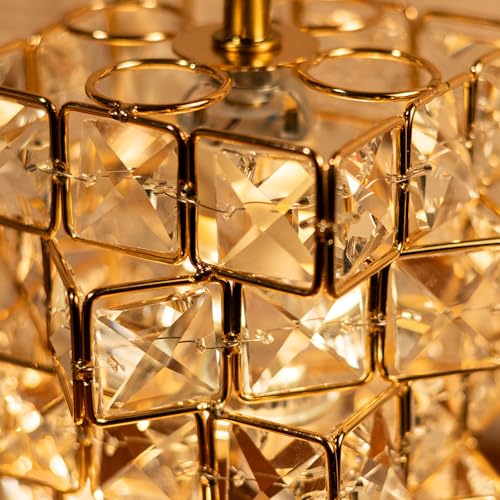 ACALEPH Candle Warmer Lamp with Timer and Dimmer, Electric Wax Warmer Height Adjustable,Table Light Imitated Crystal Shape...