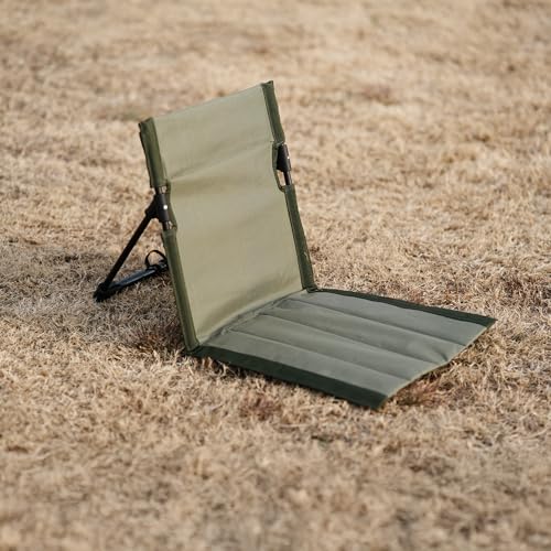Nyeullcy Outdoor Camping Backrest,Lightweight Foldable Chair,Park Leisure backrest,Beach Portable Single Lazy Chair,Alumin...