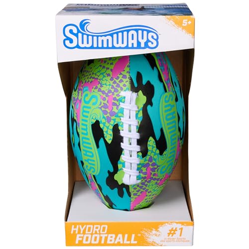 Swimways Hydro Waterproof Football, Outdoor Games for Adults and Kids, Swimming Pool Accessories and Pool Party Games,9.25...