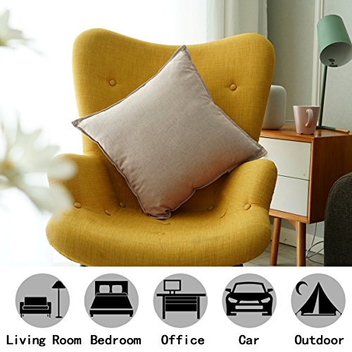 Jeanerlor Set of 2 Decorative Cotton Linen Couch 26"x26" Throw Pillow Case for Sofa Durable Classy, Comfortable Cushion Co...