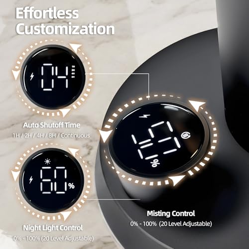 Mubona Waterless Scent Diffuser - Scent Diffuser Oil Machine for Homes, Offices, Hotels - Black - 100ml(3.38 Oz) - Fragran...