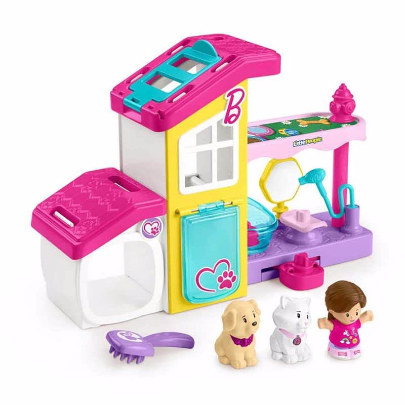 Fisher-Price Little People Barbie Toddler Toy Play and Care Pet Spa Playset with Music & Sounds for Pretend Play Kids Ages...