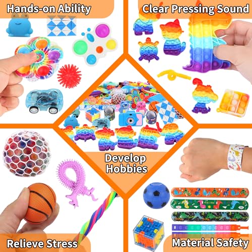 BILLFULL 1000 Pcs Party Favors for Kids, Fidget Toys Bulk, Birthday Gift Toys, Fidgets Stocking Stuffers, Treasure Box Par...