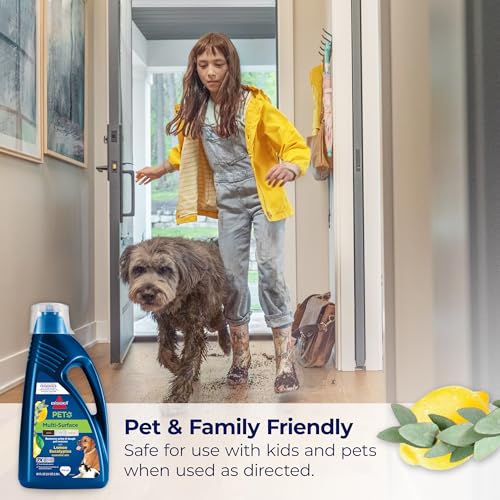 Bissell Multi-Surface Pet with Citrus, 3444G, 80oz, Safe on Sealed Hard Floors and Area Rugs, Removes tough pet messes and...