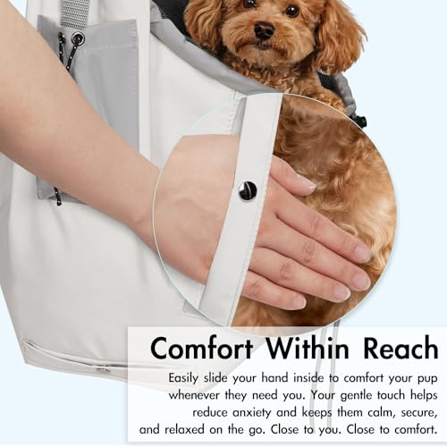 Creproly Dog Carrier Sling, Dog Carriers for Small Dogs & Cats with Pockets, Puppy Carrier Sling 20 lbs Machine Washable, ...