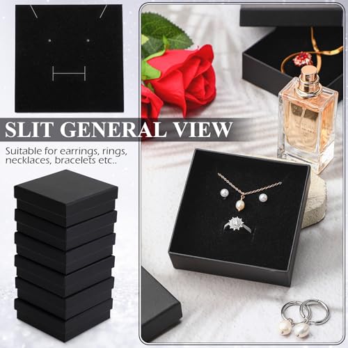 Batiyeer 36 Pcs Cardboard Jewelry Gift Boxes Jewelry Boxes Packaging Small Earring Gift Box with Lids for Necklace Ring Br...