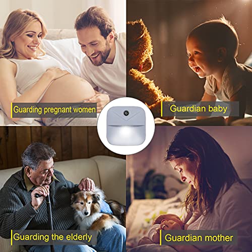 YRWXZYO 6 Pack Night Light Plug in, White LED Nightlights with Smart Dusk to Dawn Sensor, Plug into Wall Nightlights Suita...