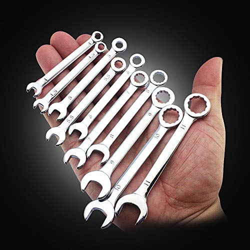 SPEEDWOX Ignition Wrench Set SAE Metric Small Open and Box Wrenches Mini Spanner Set Combination Wrench Set with Portable ...