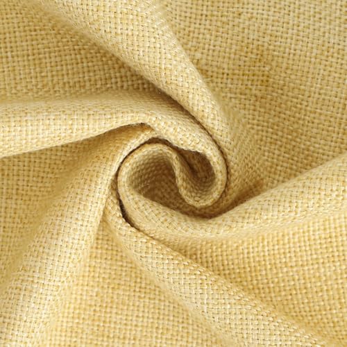 MADIZZ Pack of 2 Faux Rustic Linen Throw Pillow Covers with Flange Edge Soft Boho Natural Decorative Pillowcases for Sofa ...