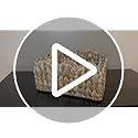 StorageWorks Scalloped Wicker Basket, Woven Baskets for Storage, Rattan Baskets with Handles, Paper Rope Basket for Organi...