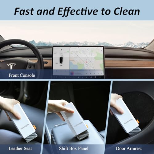 Keyboard Cleaner Laptop Cleaning Kit, All in One Keyboard Cleaning Kit with Car Screen Cleaner Spray, Retractable Detailin...